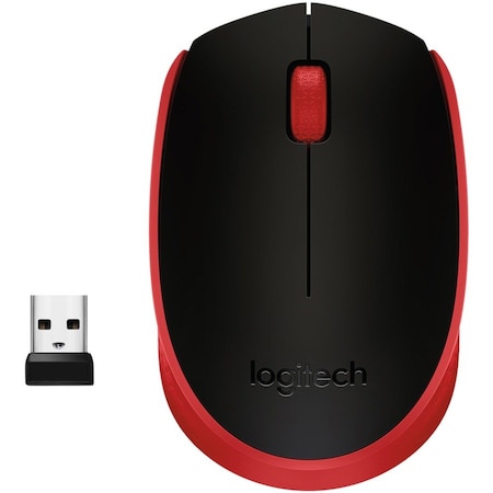 Logitech M170 RED WIRELESS MOUSE M170 - RED - CLAMSHELL VERSION 910-004941