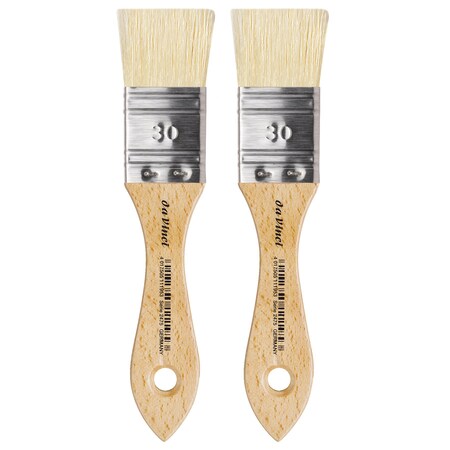 Da Vinci MAESTRO2 Mottler Brush, Natural Bristle, Acrylic & Oil, Flat, Series 2475, Size 30, 2PK VA-2475_30