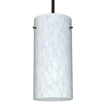 Besa Lighting Besa Stilo 12 Stem Pendant, Carrera, Black Finish, 1x 150W MAX E26 Base 1TT-412019-BK