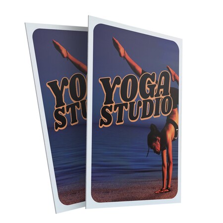 Signmission Yoga Studio, Plastic Signs Only 24 Inch x 36 Inch, Corrugated Plastic, 2PK CSB-2436-2PACK-30442