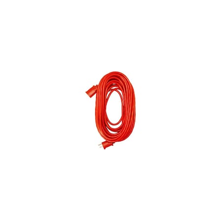 Master Electrician Extension Cord, 14/3 SJTW Red Round Vinyl, 100-Ft. 02409ME