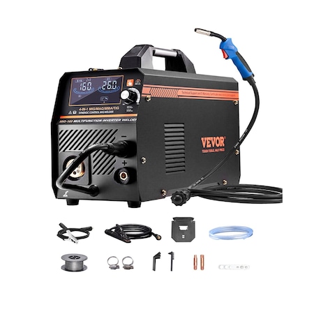 Vevor MIG Welder 160Amp Welding Machine 4-in-1 Gas MIG/Flux Core MIG/Stick/Lift TIG MIG160D