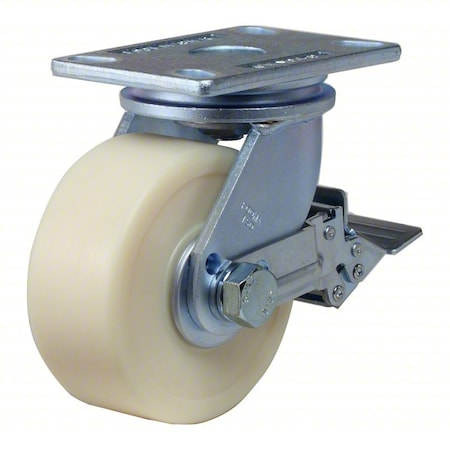 Foot Master Plate Caster, Swivel, Nylon, 190mm H GF-150BSFMCDFRN