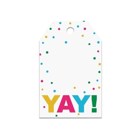 Nashville Wraps Yay Gloss Gift Tag 2.25x3.5, 50PK PTYAY