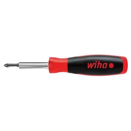 Wiha Multi-Bit Screwdriver, 8 1/2 in L 77890