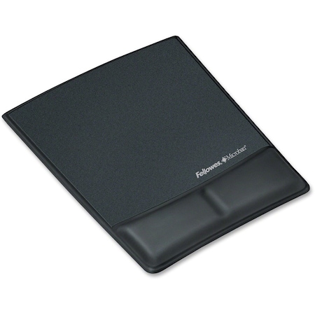 Fellowes Mouse Pad w/Palm Support, Black, Standard 9180901