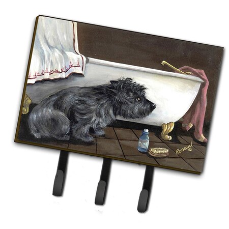 Carolines Treasures 6 x 2 x 9 in. Cairn Terrier Bath Time Leash or Key Holder PPP3250TH68