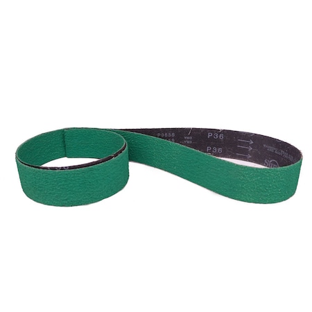 Combat Abrasives 1-1/2in x 60in Zirconia Sanding Belts, 8PK (36 Grit) B1-1/2X60X36R205-8PK