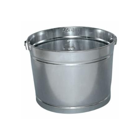 Magnolia Brush Metal Paint Pail, 5 qt, Steel, Silver, 12PK 455-5QT