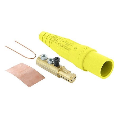 Leviton Single Pole Inline, 300 A, Male, Yellow 16D22-UY