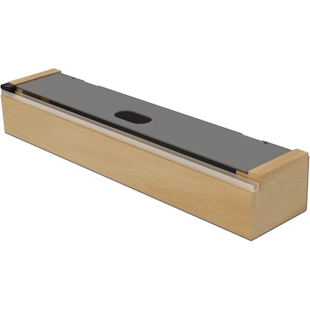 Revashelf Foil Cutter Drawer Insert Wood 3-3/8in W 2-19/32inH Metallic Silver 4FWI-16-14-1