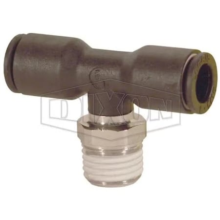 Dixon Legris by  Push-In Branch Tee, 1/8 in x 6 mm Nominal, Male BSPT x Tube, 290 psi Pressure, Nylon, Dom 31080610