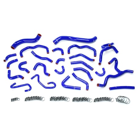 Hps Performance High Temp Reinforced Silicone Radiator and Heater Coolant Hose Kit, Blue,  57-1670-BLUE