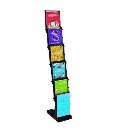 Showdown Displays Easy View Literature Display - Black 230025-BLAC