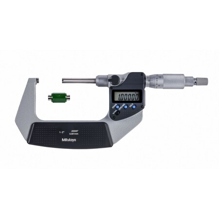 Mitutoyo Digimatic Outside Micrometer, I/M 1-2 In, .00005 In, NR, O, RS 406-351-32