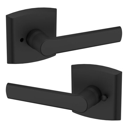 Baldwin Baldwin Preconfigured 5485V Soho Lever with R026 Rose Privacy Lock with 2-3/8in Backset and Full 5485V190PRIV