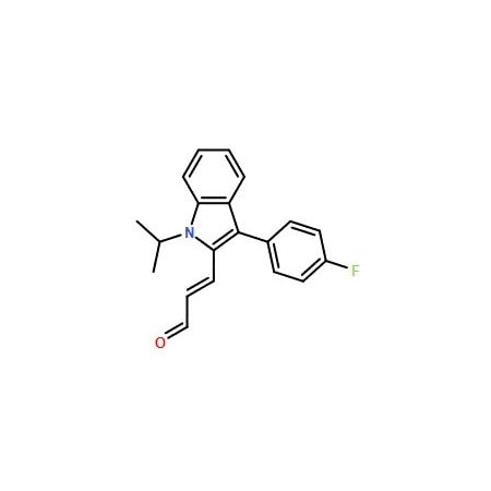 Ak Scientific (E)-3-[3-(4-Fluorophenyl)-1-isopropyl-1H-indol-2-yl]-propenal (5g), CAS 93957-50-7 G199-5g