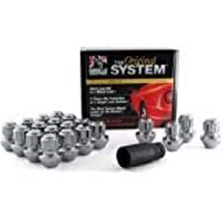 Gorilla Automotive 14 mm x 1.50 0.81-0.87 in. Dual Hex Key Lock Open End Acorn, Set of 4 GOL78641GMB