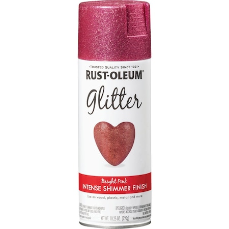 Rust-Oleum 10.25 Oz. Bright Pink Glitter Spray Paint 301818