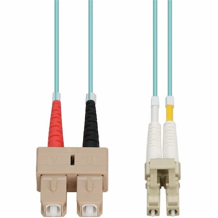 Add-On 7M LC/SC M/M AQUA OM4 DUPLEX FIBER TAA COMPLIANT OFNR (RISER-RATED) PATCH CABLE ADD-SC-LC-7M5OM4-TAA