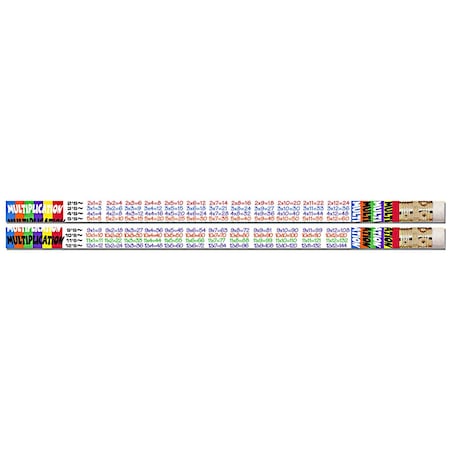 Musgrave Pencil Co Multiplication Tables Motivational Pencils, 144PK MUS2348G