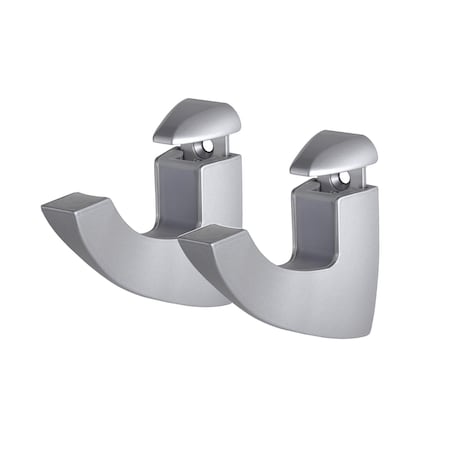 Dolle Scoop Maxi 4.9 in. H X 1.4 in. W X 4.1 in. D Silver Metal Shelf Clips 13350