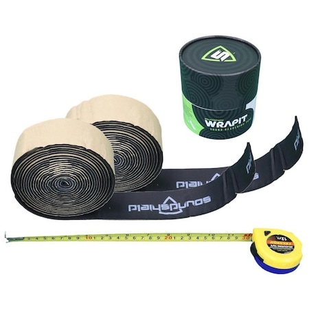 Soundshield 30 Feet of 3 MM Waterproof Closed-Cell Adhesive Backed Sound Deadening Material two 2-Inc Wide Roll SSD-WRAPIT