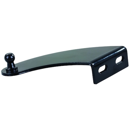 Jr Products Use For RV Entry Door And Compartment Doors Left Curved Bracket 10 Millimeter Ball Stud BR-1125-BP