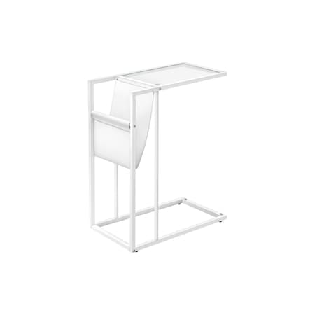 Homeroots White Modern Metal And Glass Tv Table 333010