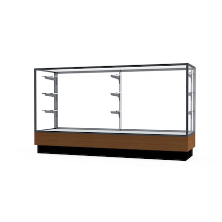 Ghent Counter Display Case 72x40x20, Satin, Oak 2010-6-SN-LV