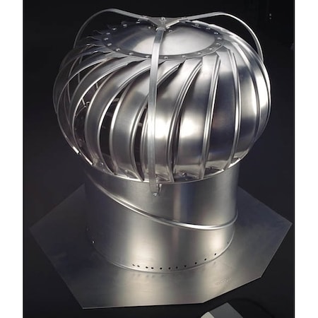 Lomanco LOMANCO Whirlybird BEB12 Turbine Ventilator, 110 mph, Aluminum BEB12