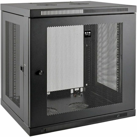 Tripp Lite series SmartRack 12U Low-Profile Switch-Depth-Plus Wall-Mount Rack Enclosure Cabinet SRW12UDP
