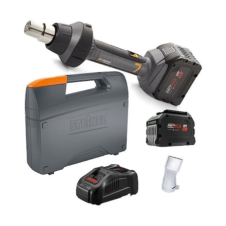 Steinel Heat Gun Kit, Cordless Powered, 18V DC, Wand Handle 110102037