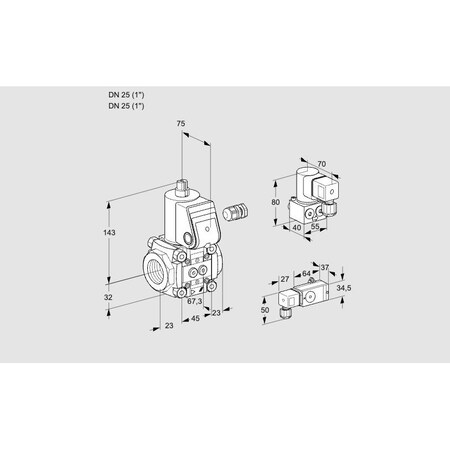 Honeywell Kromschroder VAS125R/NW KS88009105
