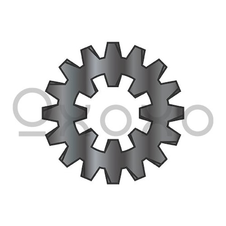 Oxoxo 3/8 External Internal Combination Tooth Lock Washer Black Oxide, 6000PK 359395