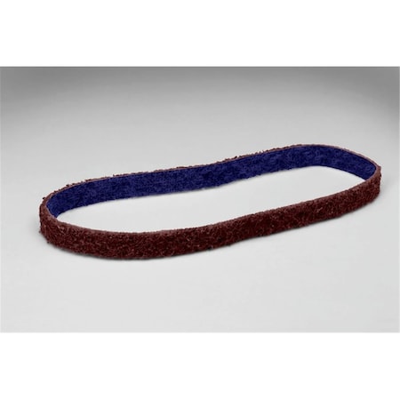 Scotch-Brite 0.5 x 12 in. DF-BL Aluminum Oxide Belt, Maroon - Medium 405-048011-64457