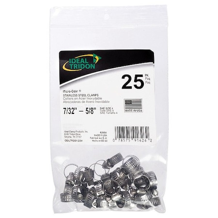 Zoro Select Contractor Bag, 5/16"W, 5/16"ID, PK25 626047B