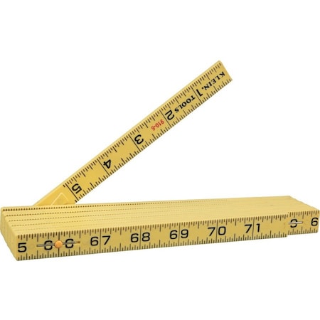 Klein Tools Fiberglass Folding Rule, Inside Reading 910-6