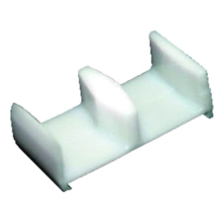 Barton Kramer 0.9375 in. H X 1.875 in. W White Shower Door Bottom Guide 304C