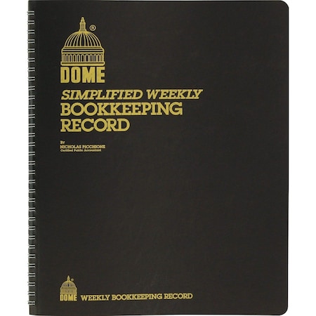 Dome Publishing Bookkeeping Record Book, Brown DOM600