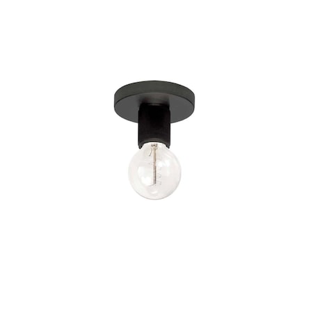 Star Brite 1 Light Matte Black Flush Mount ST3463148