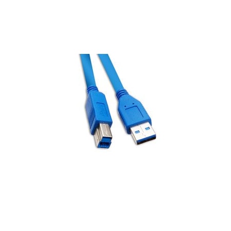 Cable Wholesale USB 3.0 Printer / Device Cable, Blue, Type A Male to Type B Male, 6 foot 10U3-02206
