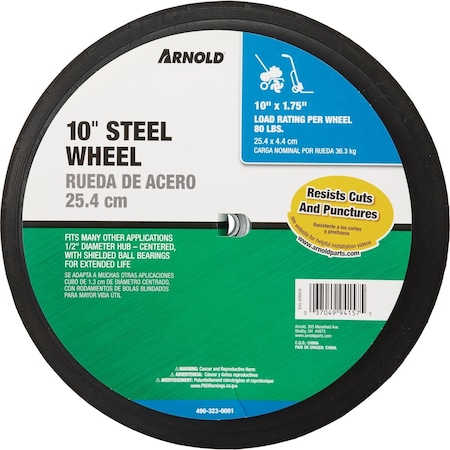 Arnold 10'' x 2.75'' Narrow Hub Wheel 10275-B