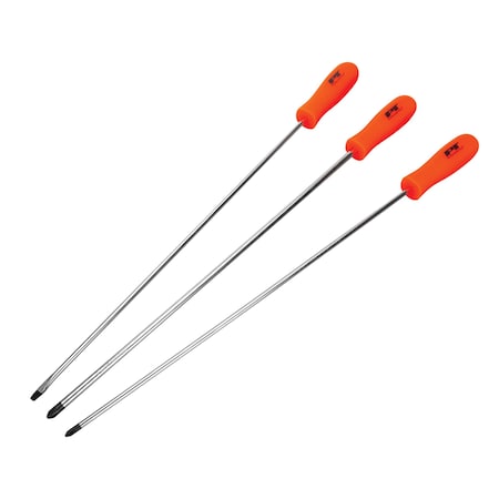 Performance Tool 3-Pc Long Shaft Screwdriver Set W924
