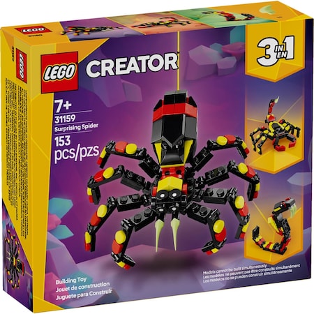 Lego Creator Wild Animal Surprising Spider Building Toy Multi 153 pc 31159