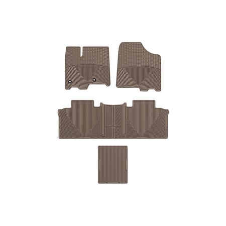 Weathertech Black, Front, Rear, and Rear All Weather Floor Mats WTCT292244247