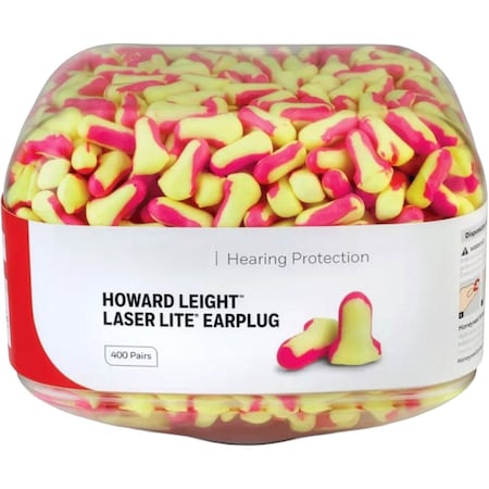 Honeywell Howard Leight Prefilled Laser Lite Ear Plugs Refill Canister, 400 Pairs, 800PK HL400-LL-REFILL
