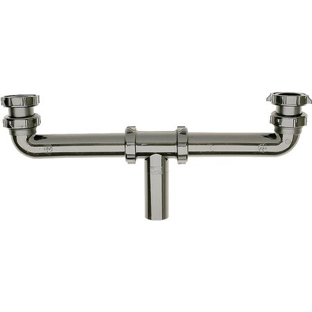 Plumb Pak Center Outlet, 1-1/2 in, Slip, Plastic, Black PP930B