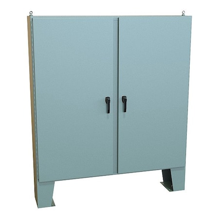 Hammond Handle Electrical Enclosure, 72 in H, 13 in D, 72 in W, 12, 13, 3R, 4, Steel HN4FM727212