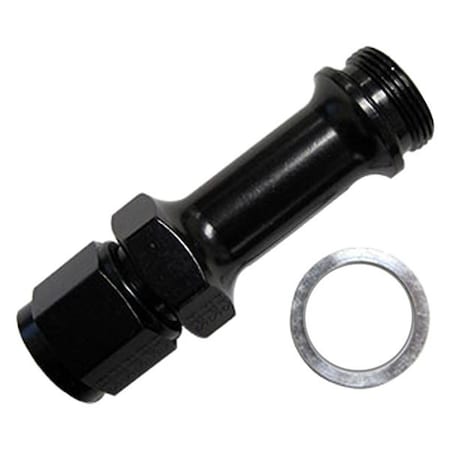 Light House Beauty 491974-BL -8 AN x 0.87 -20 in. Carburetor Adapter Fitting - Black Anodize LI1600074